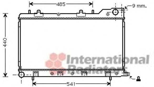 51002071 VAN Wezel radiador refrigeración del motor