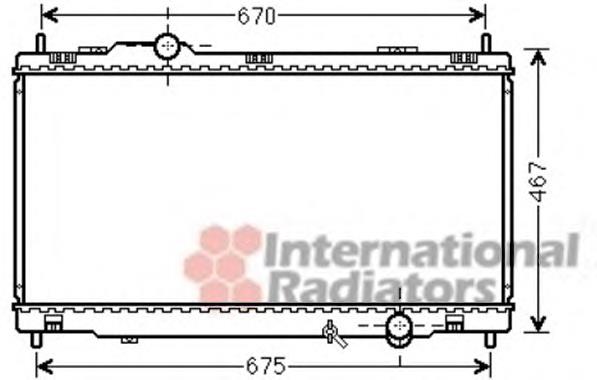 53002495 VAN Wezel radiador refrigeración del motor