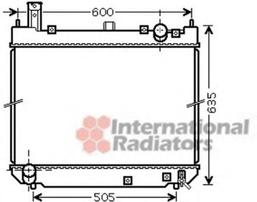 53002488 VAN Wezel radiador refrigeración del motor