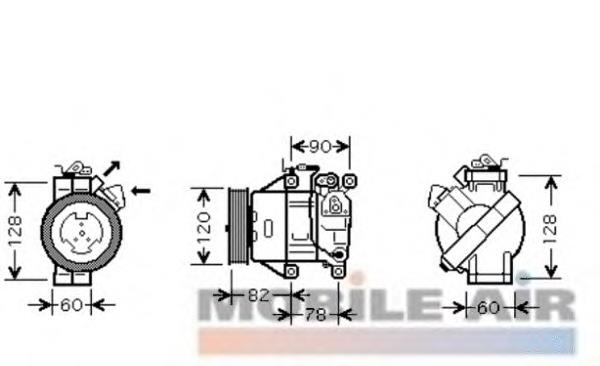 5300K479 VAN Wezel compresor de aire acondicionado