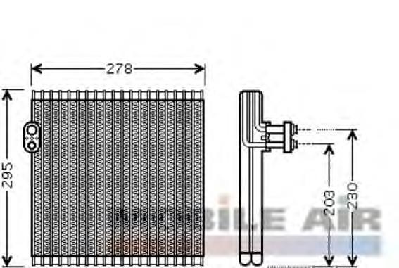 5300V485 VAN Wezel evaporador, aire acondicionado