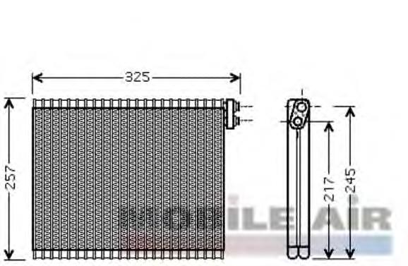 Evaporador de aire acondicionado 5300V484 VAN Wezel