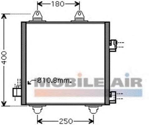 53005414 VAN Wezel condensador aire acondicionado