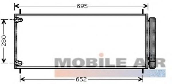 53005406 VAN Wezel condensador aire acondicionado