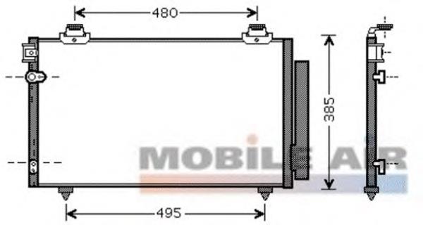 53005481 VAN Wezel condensador aire acondicionado