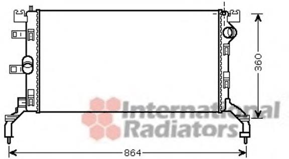 43002415 VAN Wezel radiador refrigeración del motor