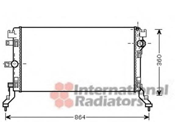 43002418 VAN Wezel radiador refrigeración del motor