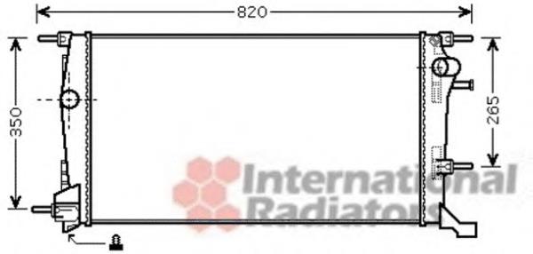 43002409 VAN Wezel radiador refrigeración del motor