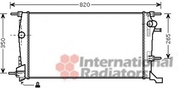 43002445 VAN Wezel radiador refrigeración del motor