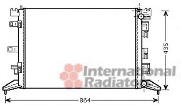 43002425 VAN Wezel radiador refrigeración del motor