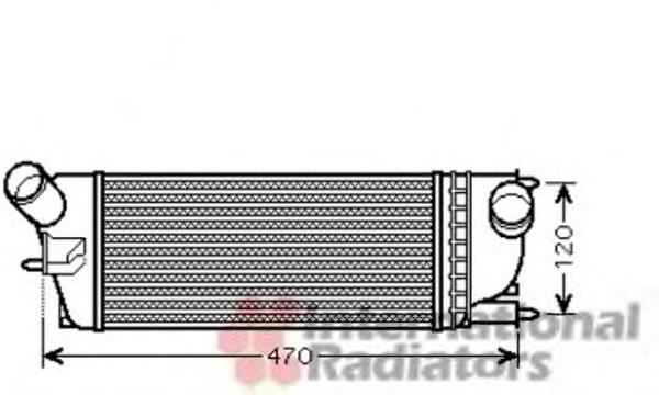 40004336 VAN Wezel radiador de aire de admisión