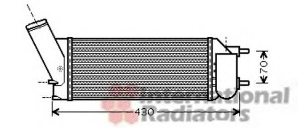 40004335 VAN Wezel radiador de aire de admisión