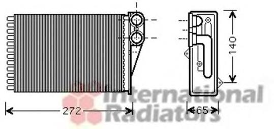 40006292 VAN Wezel radiador de calefacción