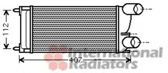 40004337 VAN Wezel radiador de aire de admisión