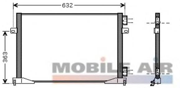 Comprar 43005400 VAN Wezel Condensador de aire acondicionado