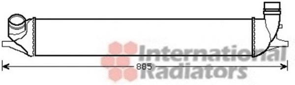 43004426 VAN Wezel radiador de aire de admisión