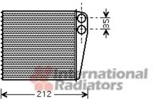 43006396 VAN Wezel radiador de calefacción