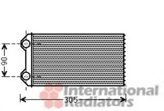 Radiador calefacción 43006439 VAN Wezel