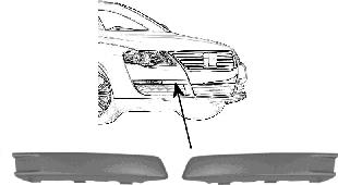 Moldura de parachoques delantero izquierdo 5839587 VAN Wezel