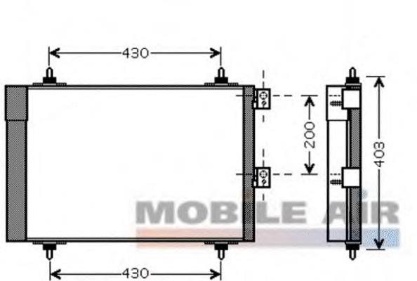 09005241 VAN Wezel condensador aire acondicionado