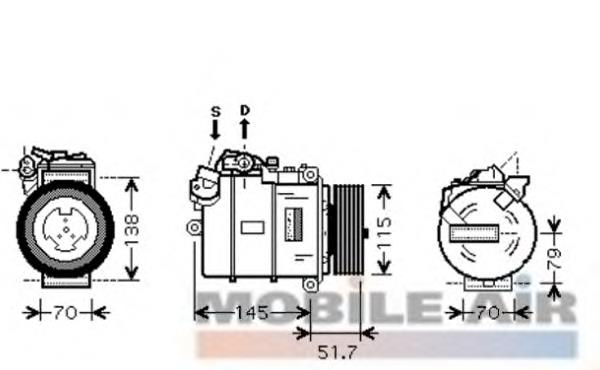 0600K329 VAN Wezel compresor de aire acondicionado