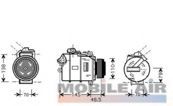 0600K332 VAN Wezel compresor de aire acondicionado