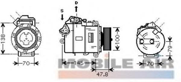 0600K331 VAN Wezel compresor de aire acondicionado