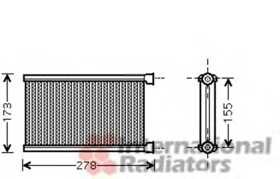 06006344 VAN Wezel radiador de calefacción