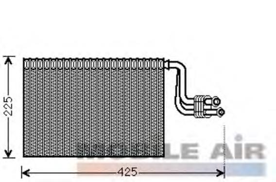 0600V364 VAN Wezel evaporador, aire acondicionado