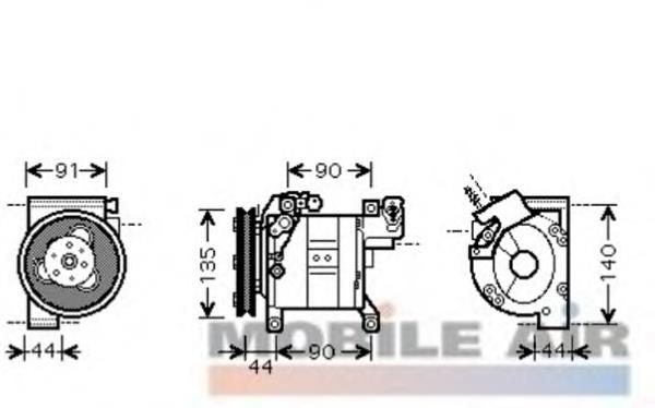 92600ES60B Nissan compresor de aire acondicionado