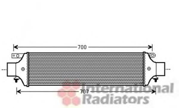 Radiador de aire de admisión 17004364 VAN Wezel