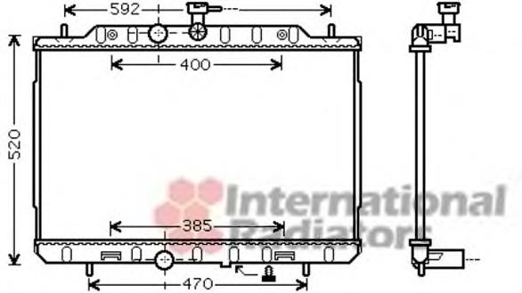 13002292 VAN Wezel radiador refrigeración del motor