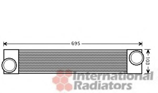06004346 VAN Wezel Radiador de intercooler