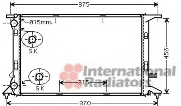 03002292 VAN Wezel radiador