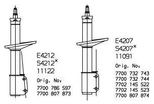 E4207 Monroe amortiguador delantero