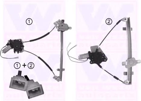 Mecanismo de elevalunas, puerta delantera izquierda 8140263 VAN Wezel