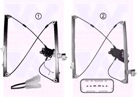 1612261 VAN Wezel mecanismo de elevalunas, puerta delantera izquierda