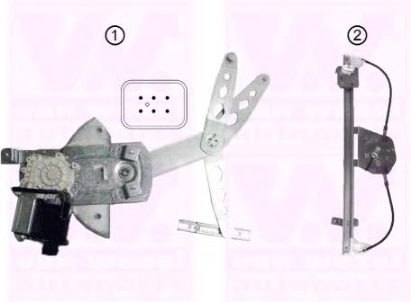 3792265 VAN Wezel mecanismo de elevalunas, puerta delantera izquierda