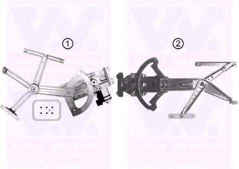 93168802 Opel mecanismo de elevalunas, puerta delantera izquierda