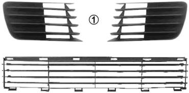 Rejilla de ventilación, parachoques trasero, derecha 5466592 VAN Wezel