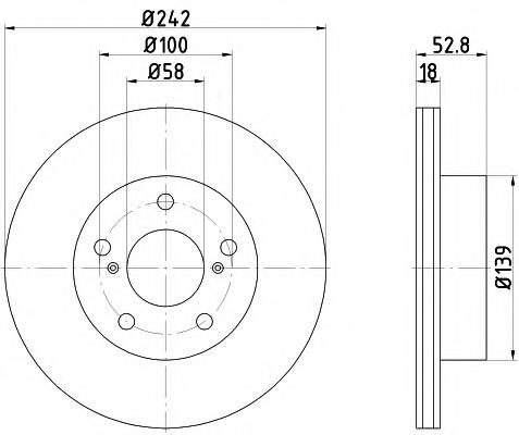 92081800 Textar freno de disco delantero