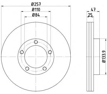 92050400 Textar freno de disco delantero