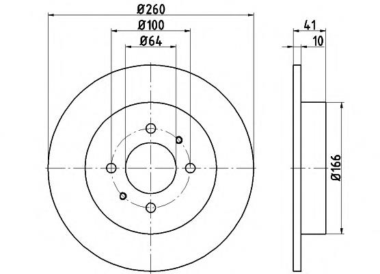 92171203 Textar disco de freno trasero