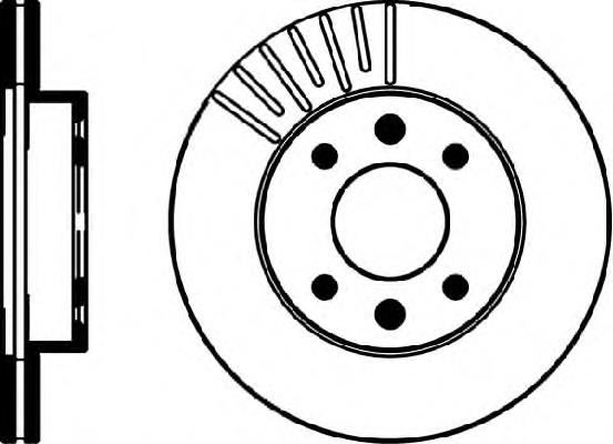 Disco de freno delantero para Renault Espace I (J11)