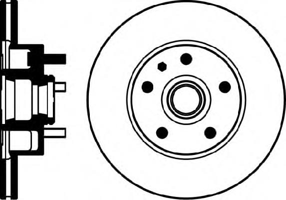 Freno de disco delantero 92031300 Textar