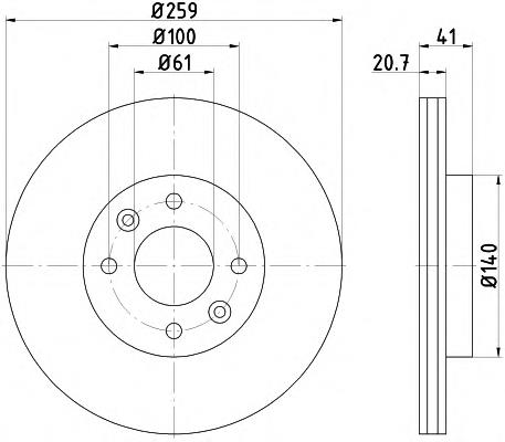 92054900 Textar freno de disco delantero