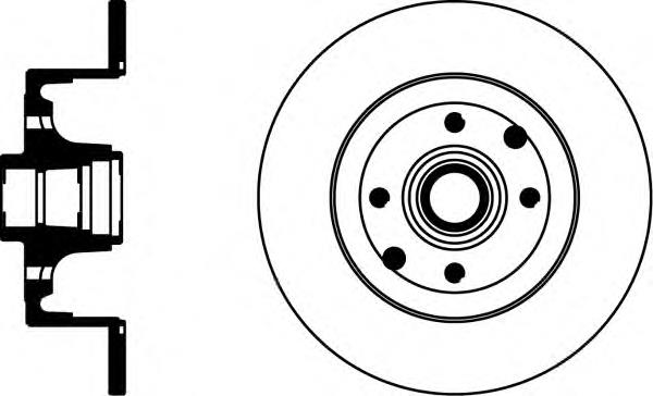 92042000 Textar disco de freno trasero