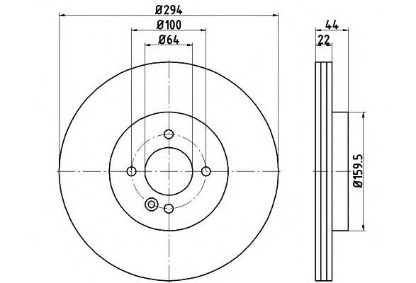 92183503 Textar freno de disco delantero