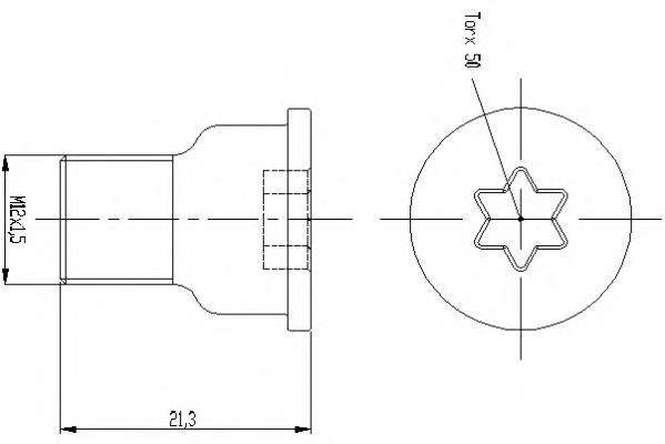 TPM0005 Textar tornillo (tuerca de sujeción)