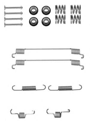 Kit de montaje de zapatas de freno traseras A4514230092 Mercedes